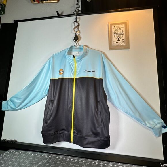 McLAREN/GULF F1 RACING TEAM®  |  OFFICIAL F1 TEAM JACKET  |  MENS-LRG  |  NEW - Picture 4 of 16